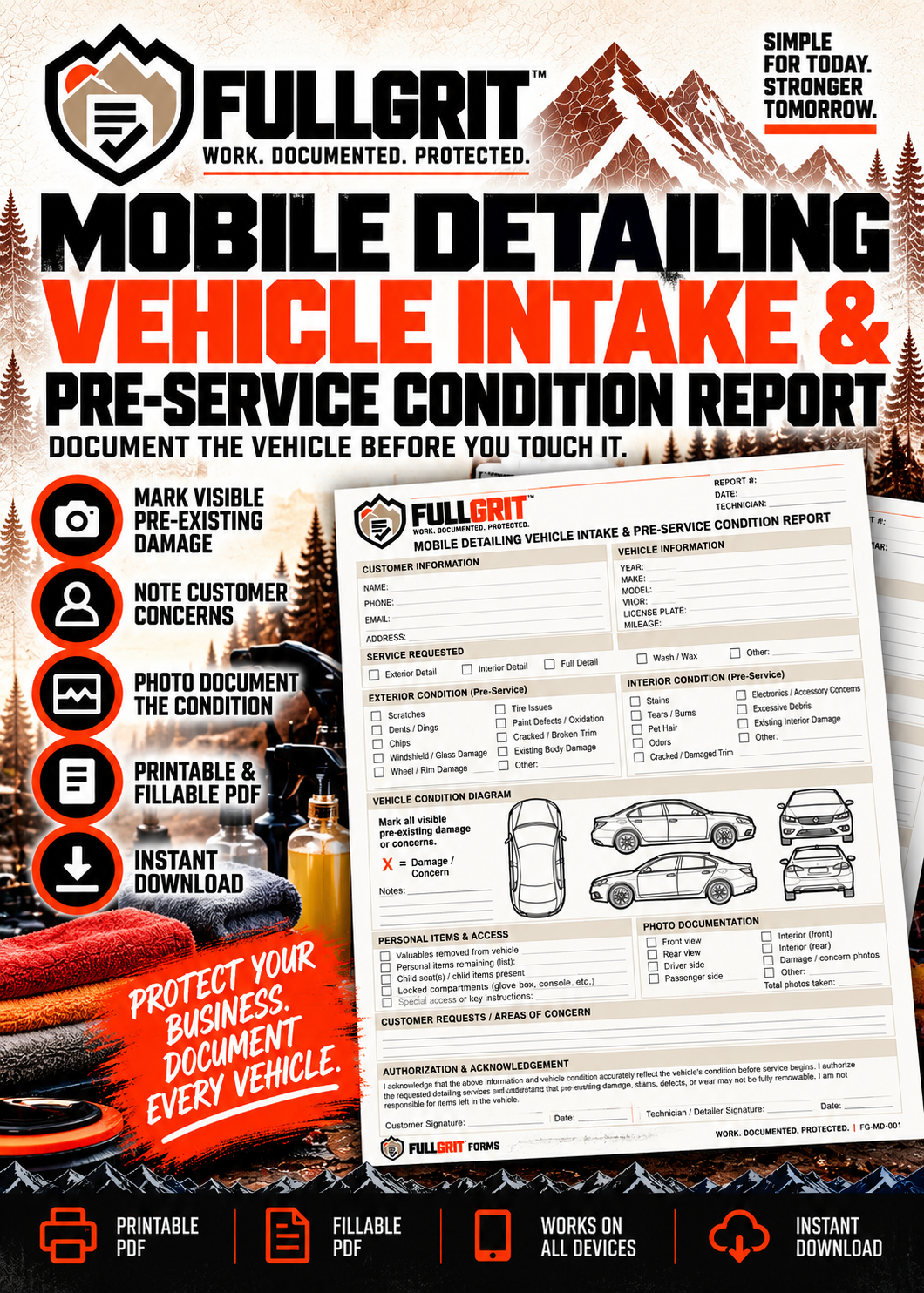 Official approved cover for Job Completion & Final Walkthrough Checklist